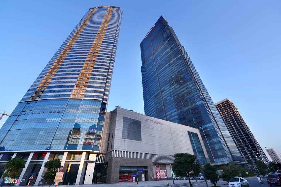 Canh sat dieu tra vu 2 nguoi Han Quoc tu vong o toa nha Keangnam hinh anh