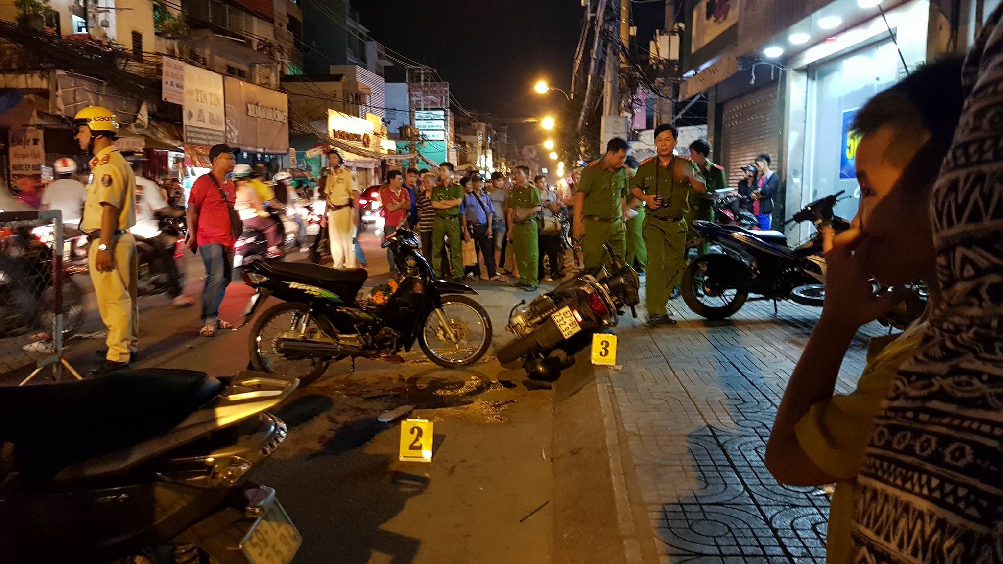 Dam chet 2 hiep si o Sai Gon anh 1