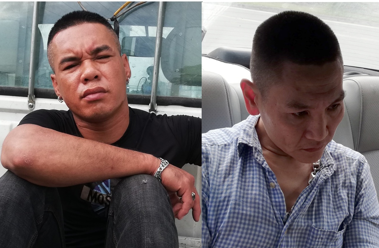 Canh sat chan oto bat 2 nguoi mang hang chuc vien ma tuy hinh anh