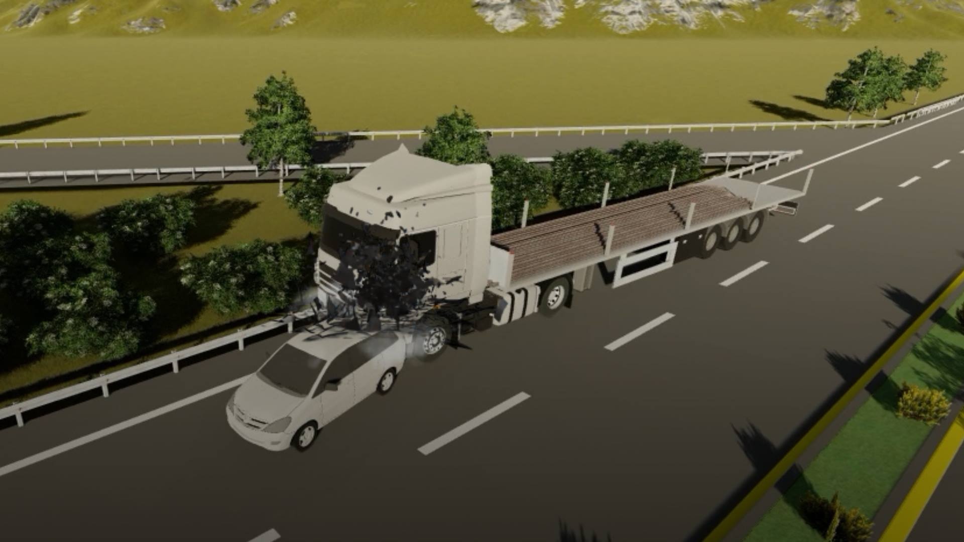 Xe dau keo dam Innova tren cao toc anh 2