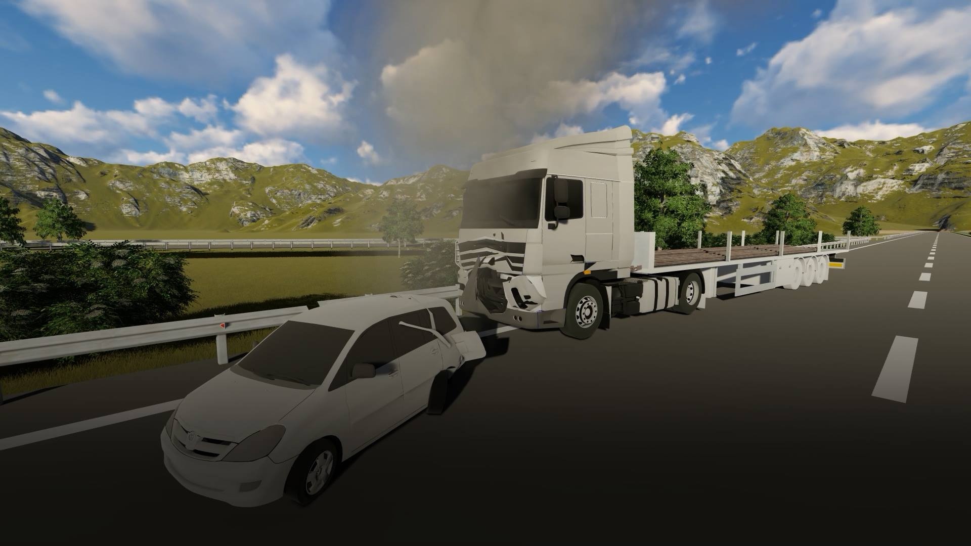 Phai lam ro toc do lui cua chiec Innova bi xe dau keo container tong hinh anh