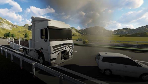 Xe container đâm Innova đi lùi ảnh 2 Xe container dam Innova di lui anh 2