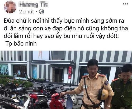 Cô gái xúc phạm CSGT ảnh 1 Co gai xuc pham CSGT anh 1