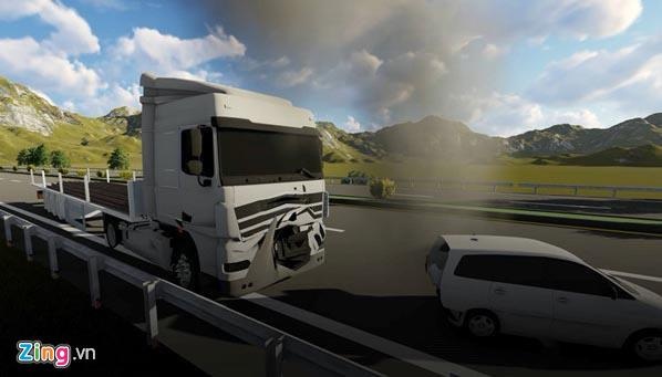 Container đâm Innova đi lùi cao tốc ảnh 1 Container dam Innova di lui cao toc anh 1