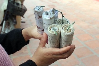 Tu che phao no dot dip Tet - co the bi phat tu hinh anh