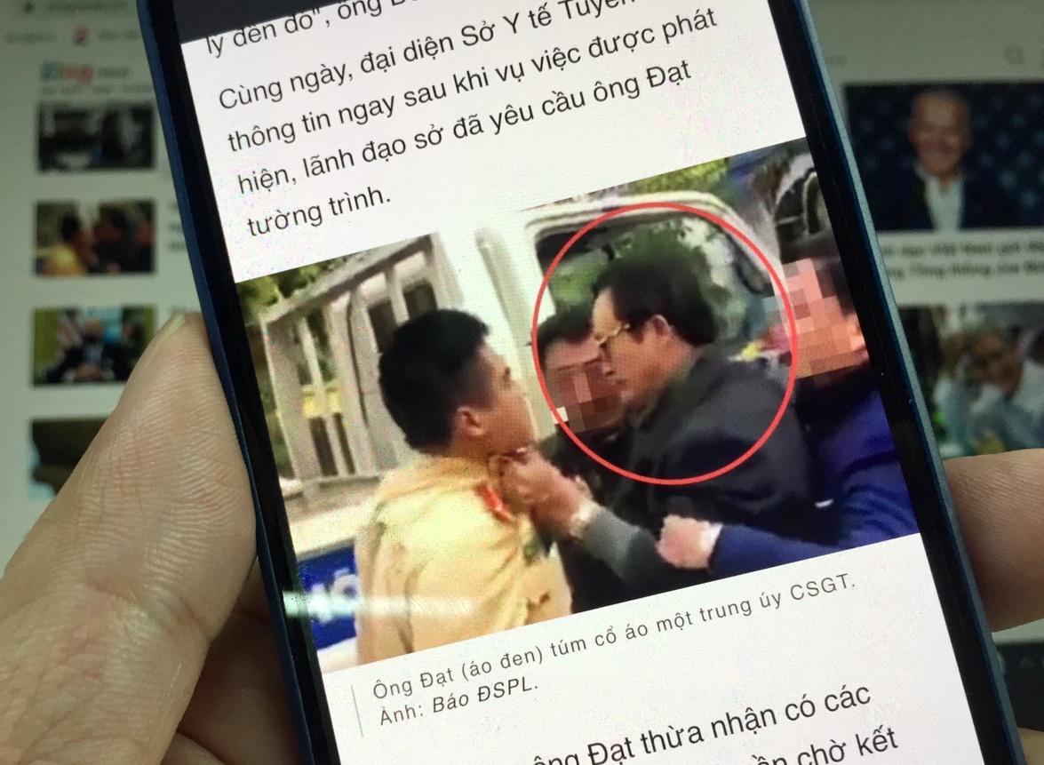 Luat su kien nghi xu ly hinh su chi cuc truong tum ao CSGT hinh anh