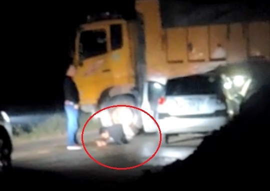 Truy duoi tai xe o Bac Giang anh 2