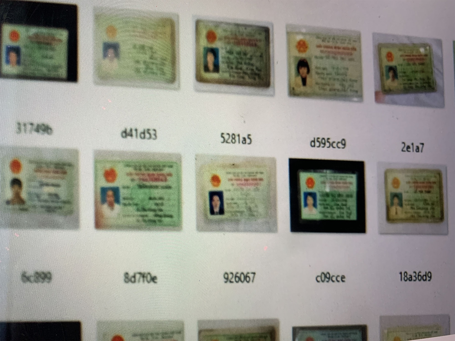 Hang nghin CMND bi rao ban anh 1