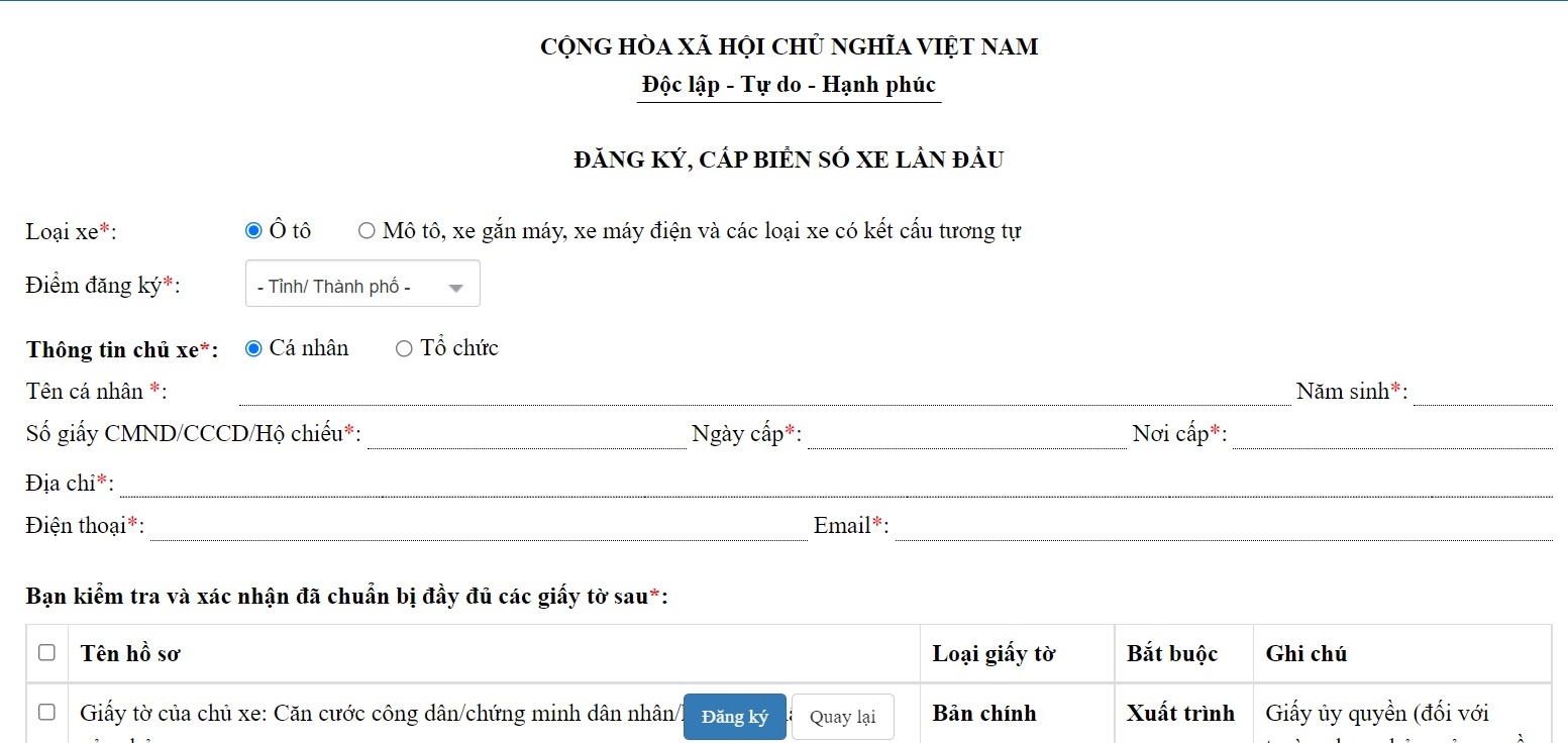 Đăng ký xe qua mạng ảnh 4 Dang ky xe qua mang anh 4