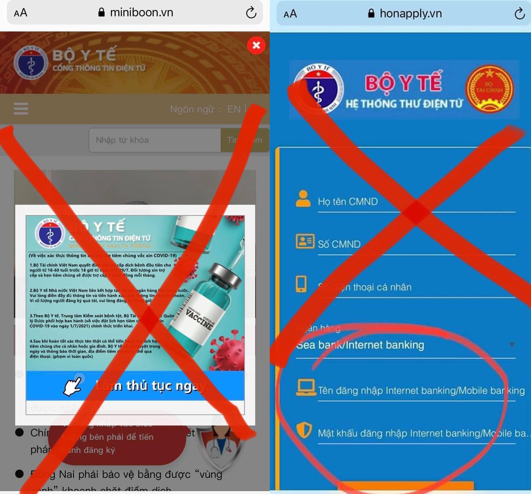 Giả mạo website Bộ Y tế ảnh 1 Gia mao website Bo Y te anh 1