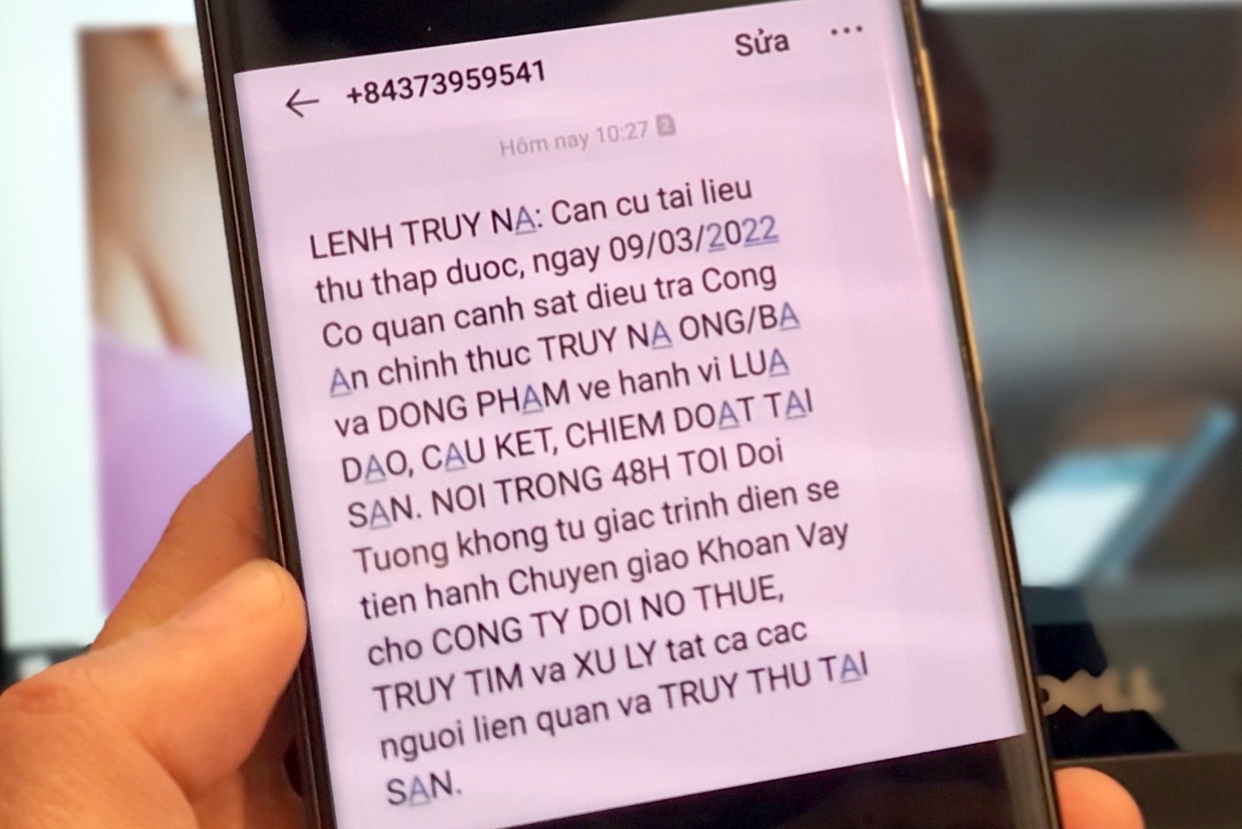 Phai lam gi khi nhan duoc tin nhan bi truy na? hinh anh