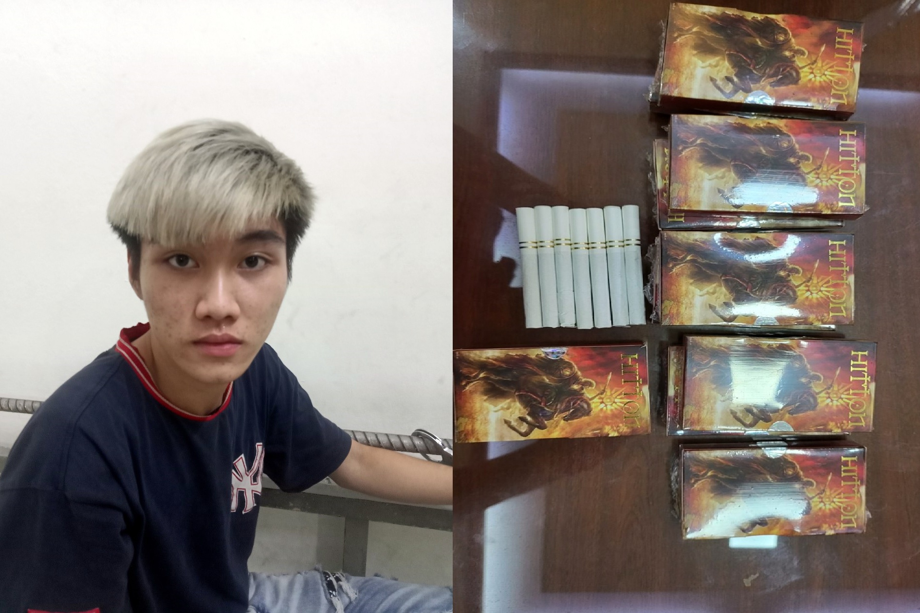 Thanh nien giau ma tuy trong bao thuoc la cuoi hinh anh