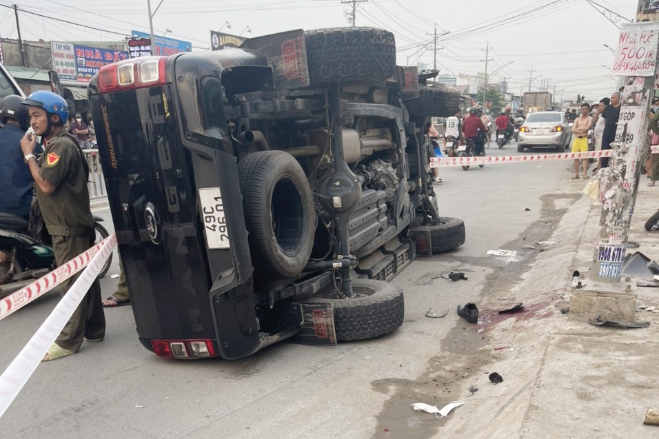 Vu thieu ta CSGT hy sinh khi lam nhiem vu: Tam giu 2 nguoi hinh anh