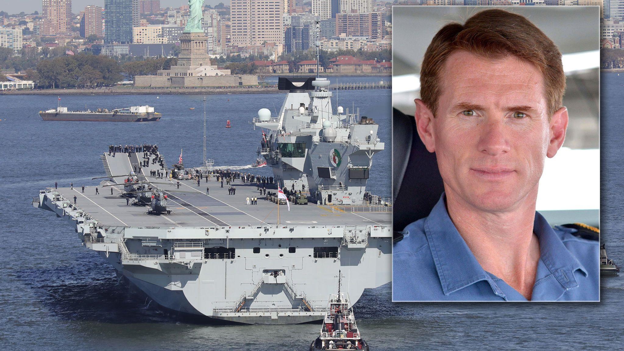 Chi huy tau san bay Anh lon nhat mat chuc vi lam dung xe cong hinh anh