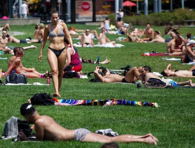 Nang nong thieu dot nuoc My, nuong chin banh tren lung oto hinh anh