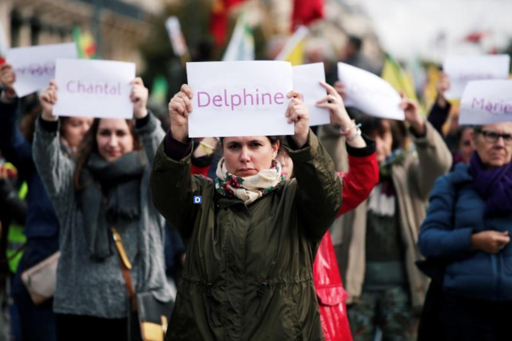 Phu nu Paris bieu tinh phan doi bao luc gia dinh anh 3