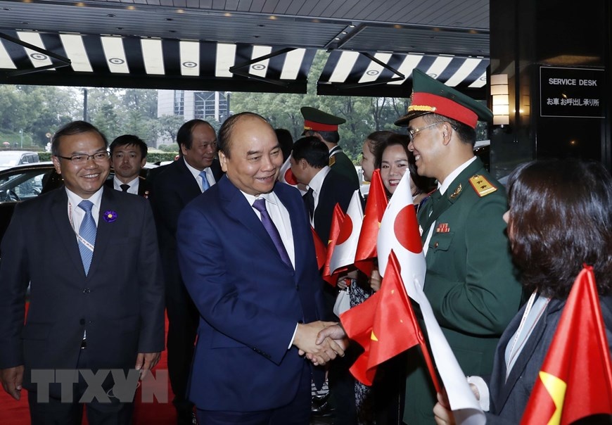 Thu tuong den Tokyo du le dang quang cua Nhat hoang Naruhito hinh anh