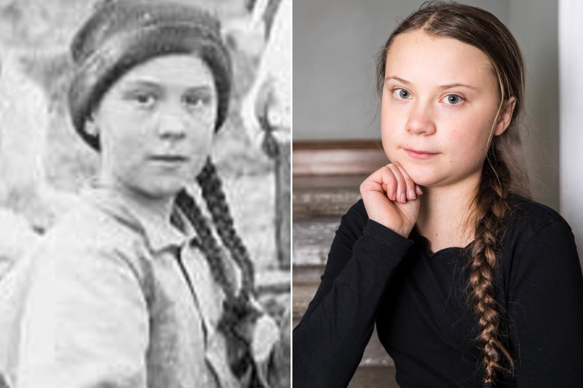 'Greta Thunberg' trong anh 120 tuoi gay xon xao ve co may thoi gian hinh anh