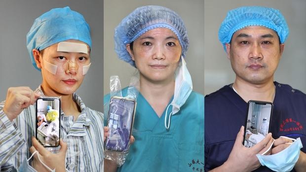 Y bac si tuyen dau Trung Quoc thao khau trang hinh anh