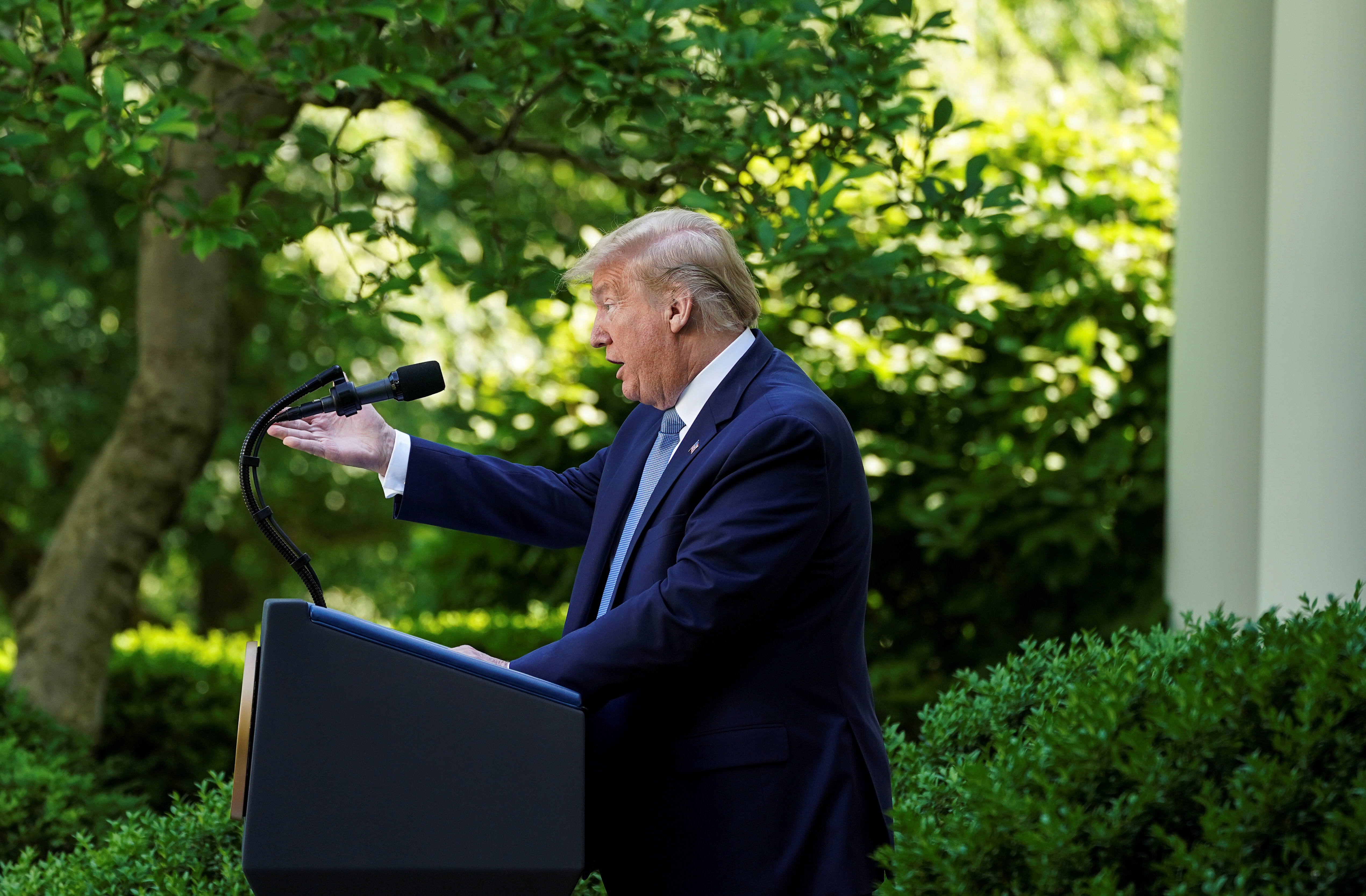 TT Trump xem xet noi lai 1/10 khoan tai tro WHO, bang voi Trung Quoc hinh anh