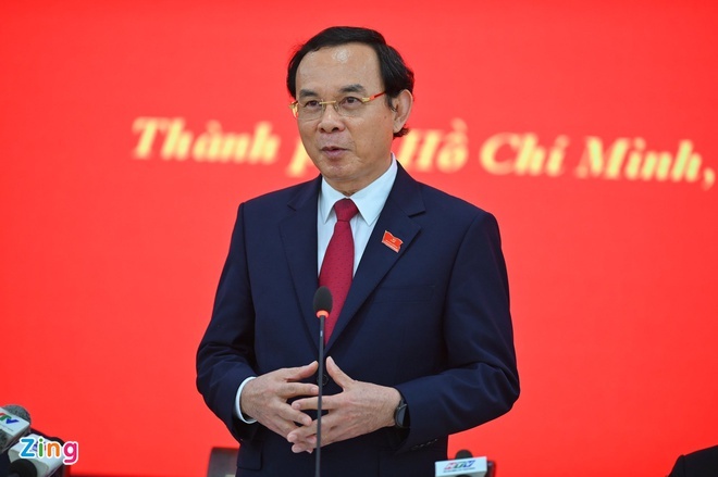 Bi thu TP.HCM tiep chu tich quoc hoi Han Quoc anh 1