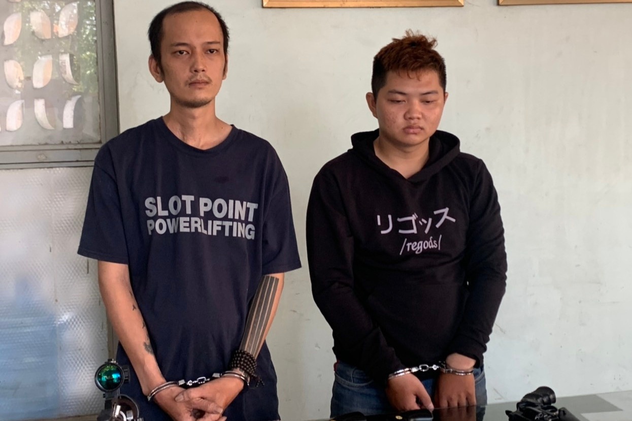 Phat hien thu giu so luong lon sung o Binh Duong va TP.HCM hinh anh