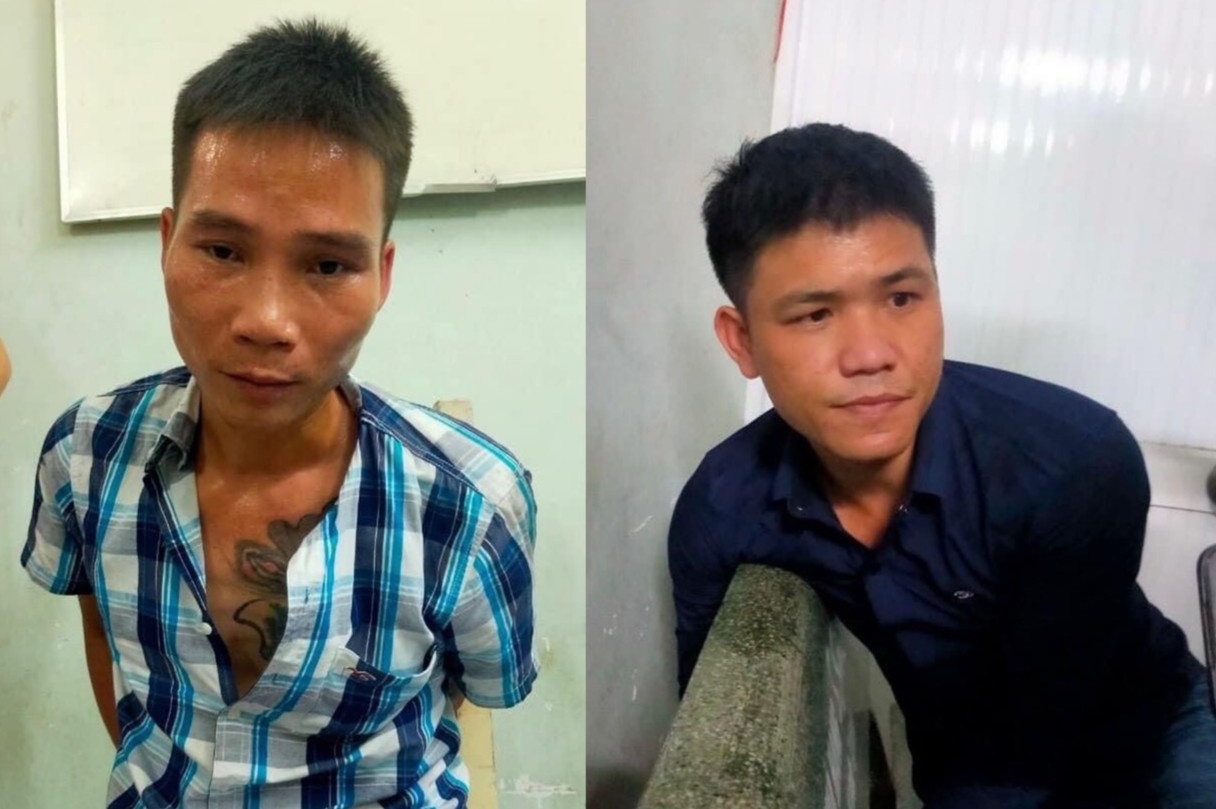Tam giu 2 nghi pham cuop giat day chuyen vang hinh anh