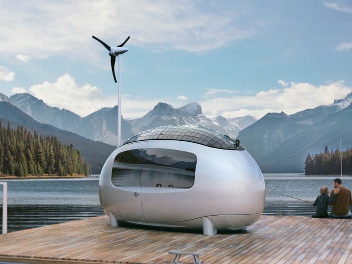 Ben trong ngoi nha qua trung su dung nang luong mat troi 56.000 USD hinh anh