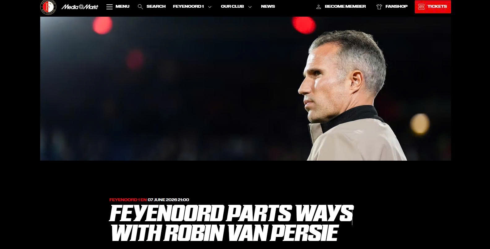 robin van persie,  feyenoord,  sa thai anh 1