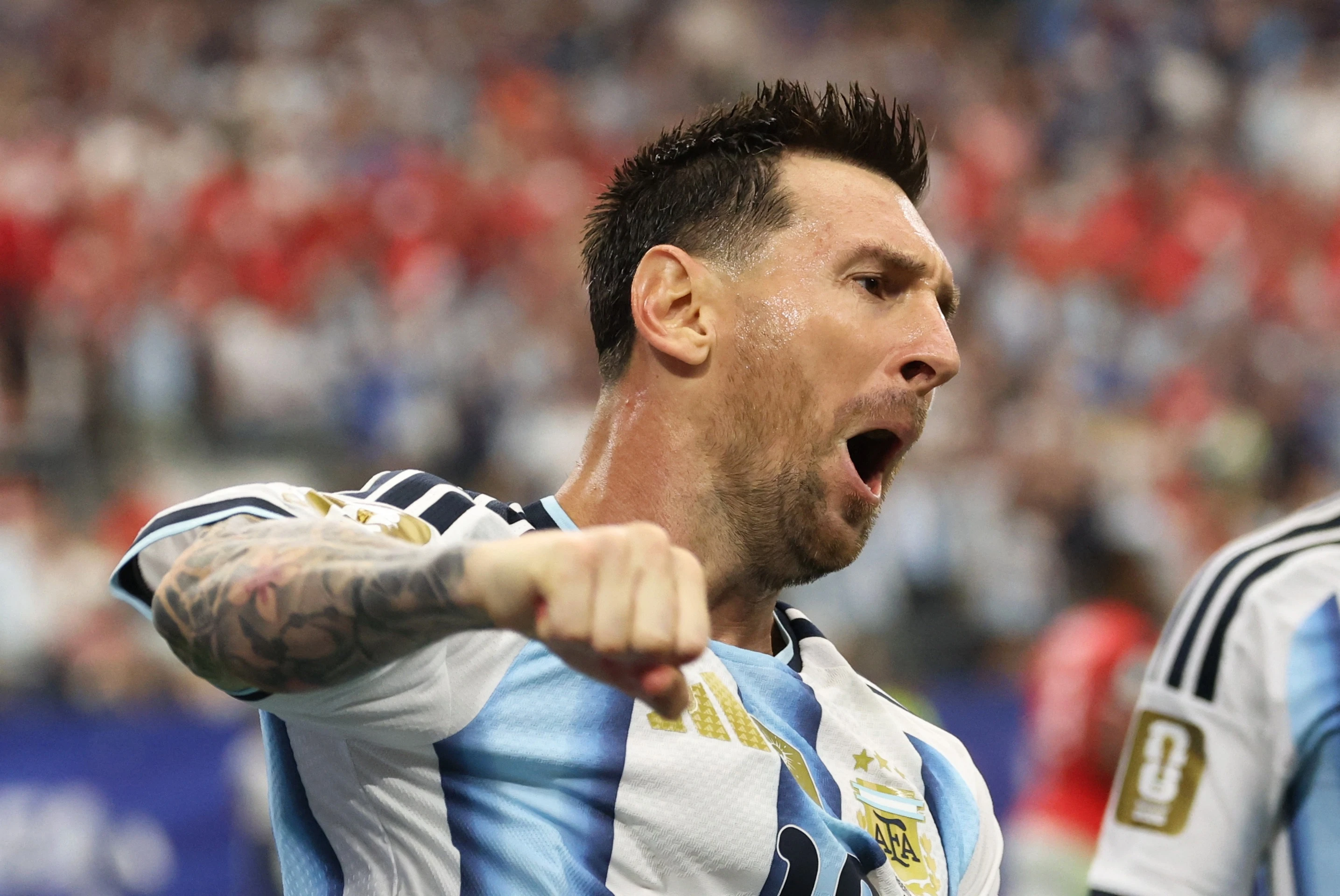 Messi la cau thu ghi ban nhieu nhat lich su World Cup hinh anh
