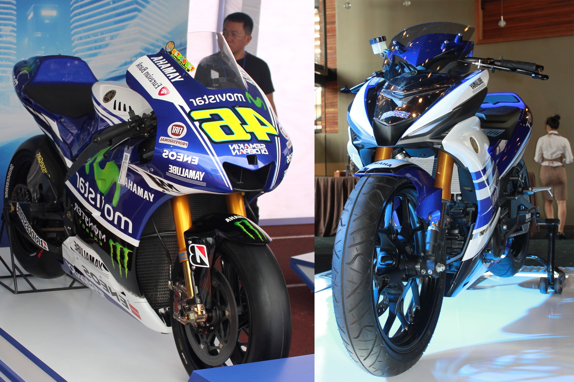 So sanh Exciter 150 do tien ty va xe dua M1 cua Yamaha hinh anh