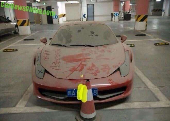 Ferrari 458 Italia bi bo roi tai Trung Quoc hinh anh