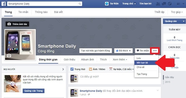 Cach moi like Facebook hang loat voi vai thao tac hinh anh