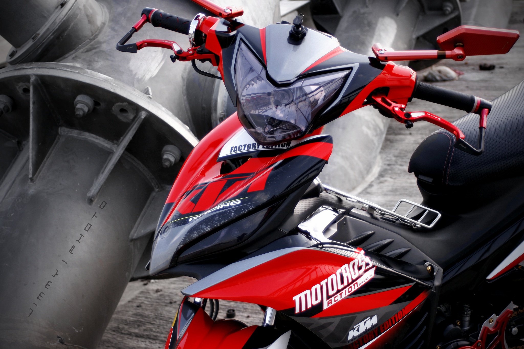 Exciter 135 do phong cach KTM tai Sai Gon hinh anh