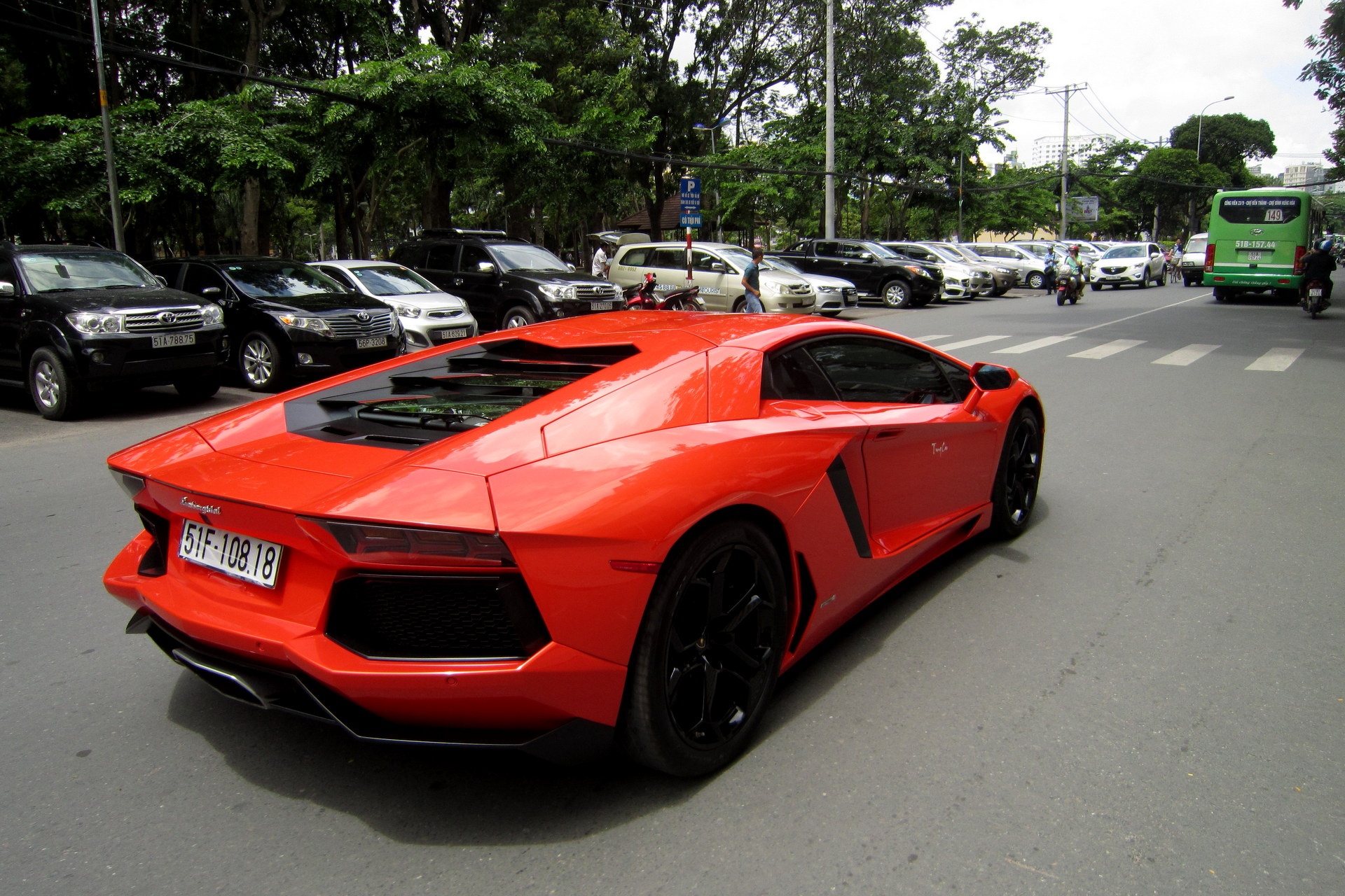 Sieu xe Lamborghini Aventador net po o Sai Gon hinh anh