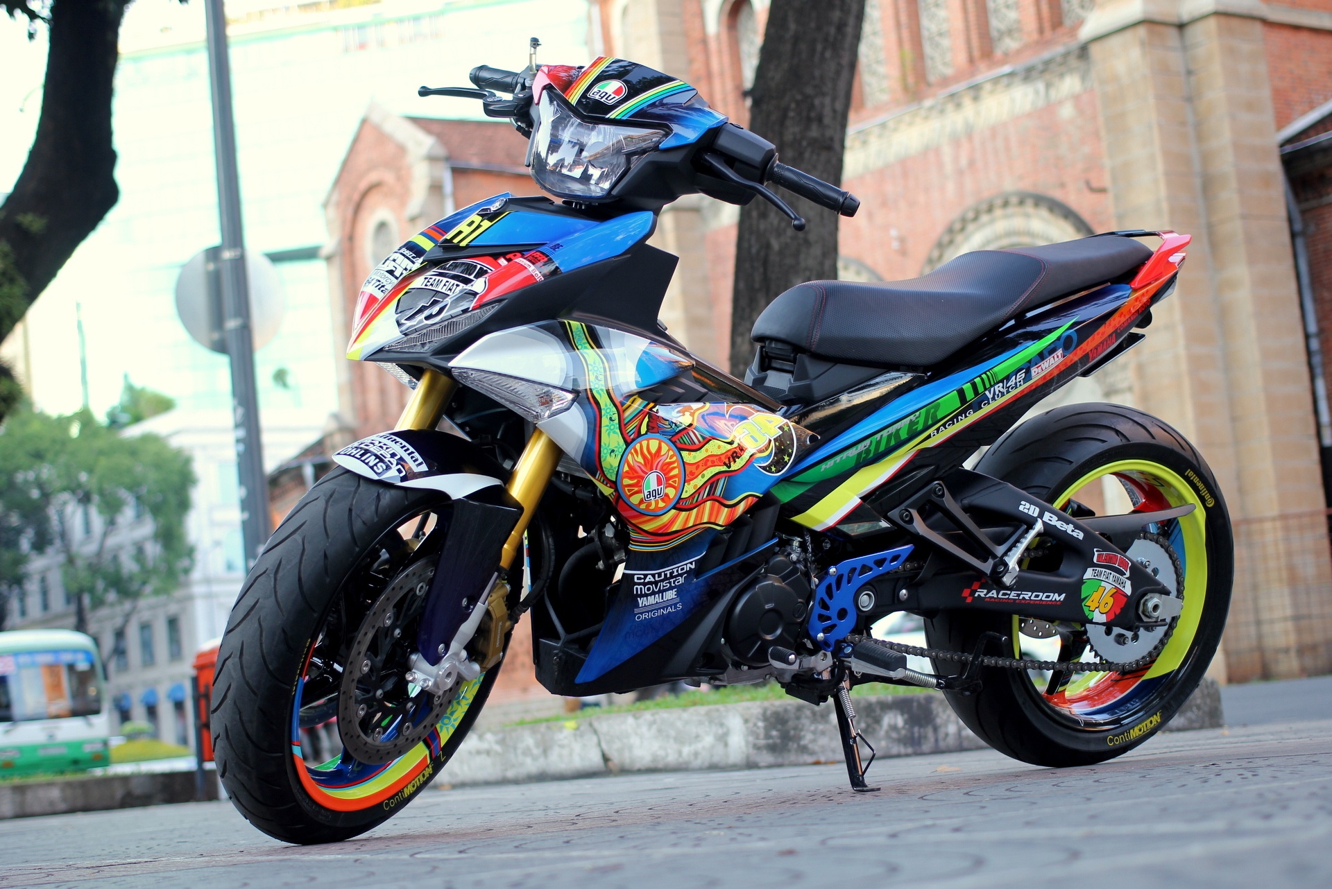 Exciter 150 do banh sieu moto R1 gia hon 200 trieu o Sai Gon hinh anh