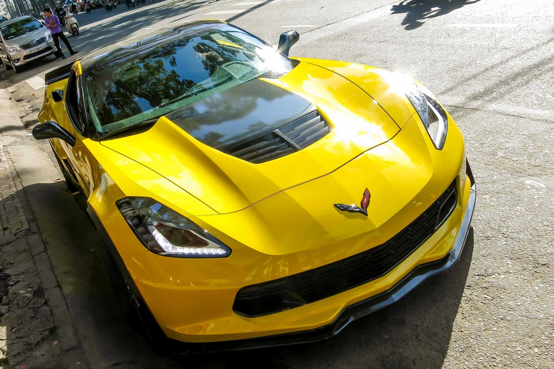 Chi tiet sieu xe Chevrolet Corvette Z06 thu 2 tai Sai Gon hinh anh