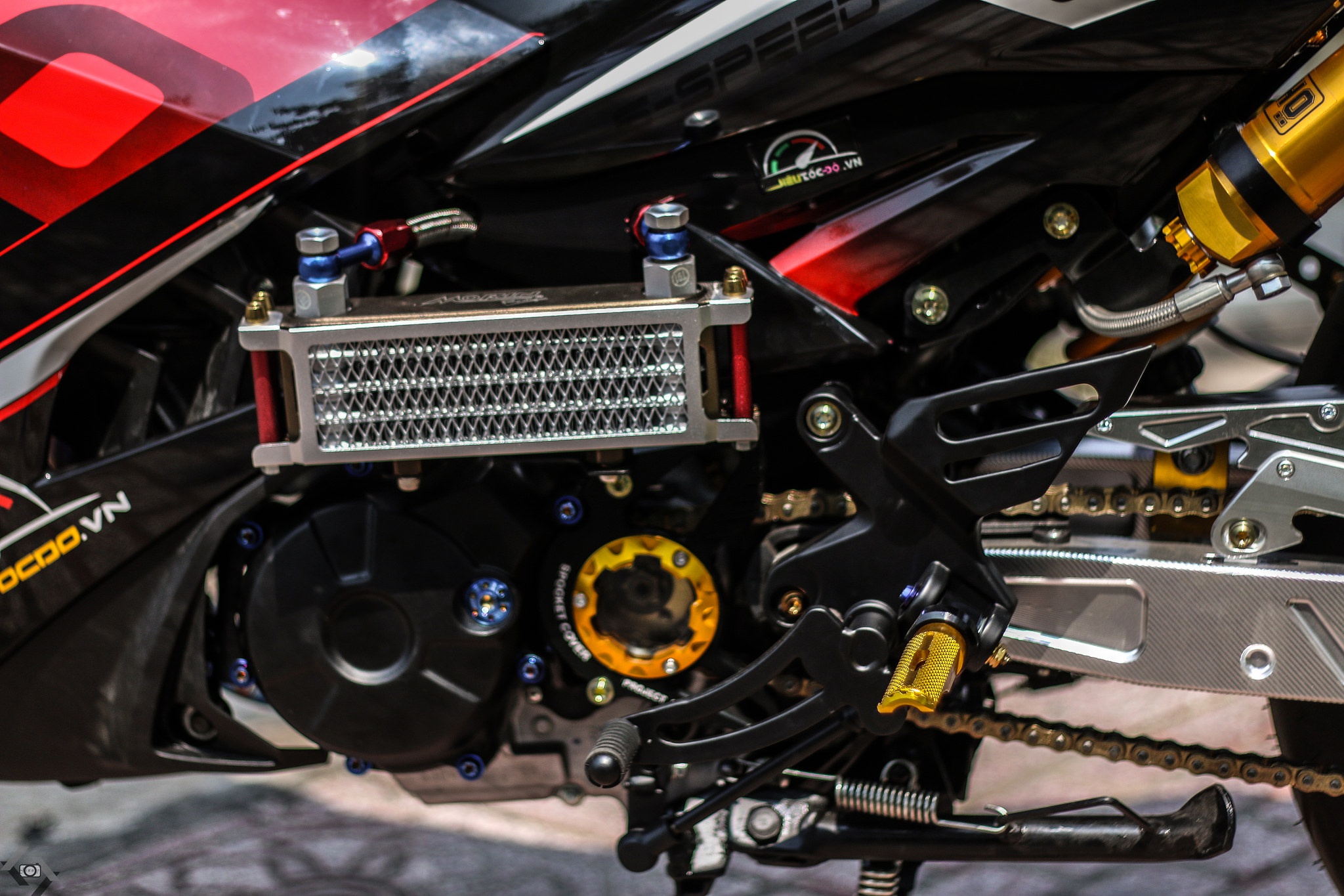 Exciter độ kiểu xe đua ở Sài Gòn ảnh 7 Exciter do kieu xe dua o Sai Gon anh 7