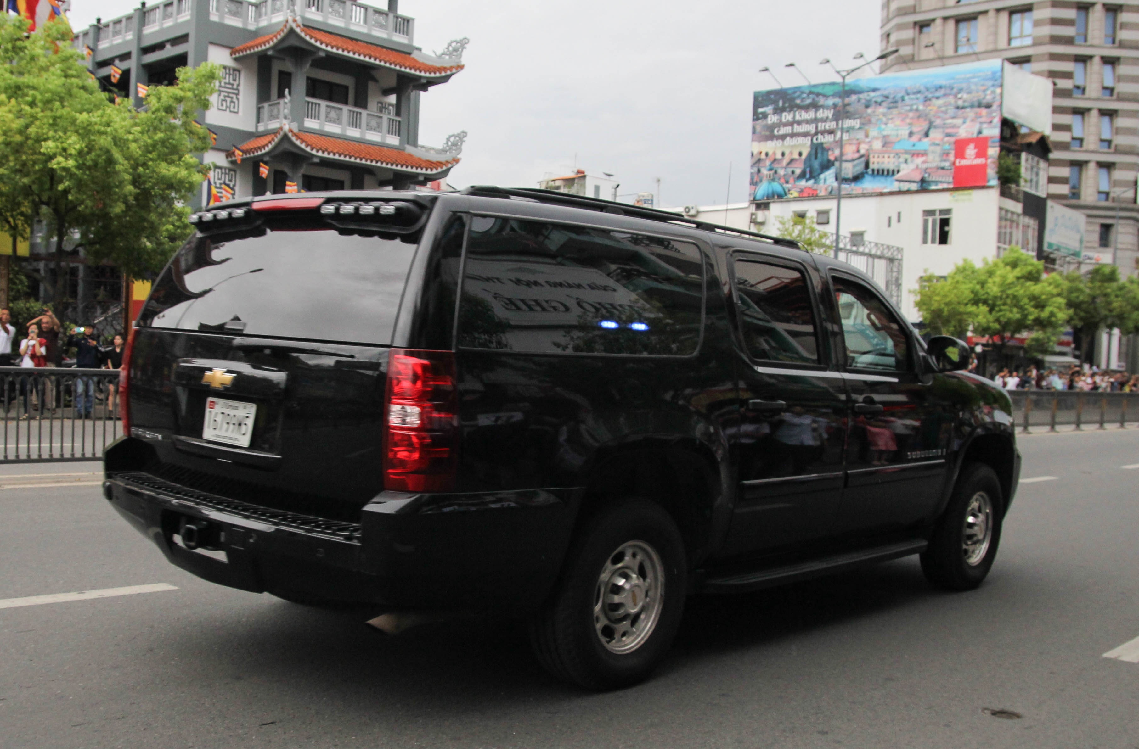 Đoàn xe tổng thống Obama ở Sài Gòn ảnh 4 Doan xe tong thong Obama o Sai Gon anh 4