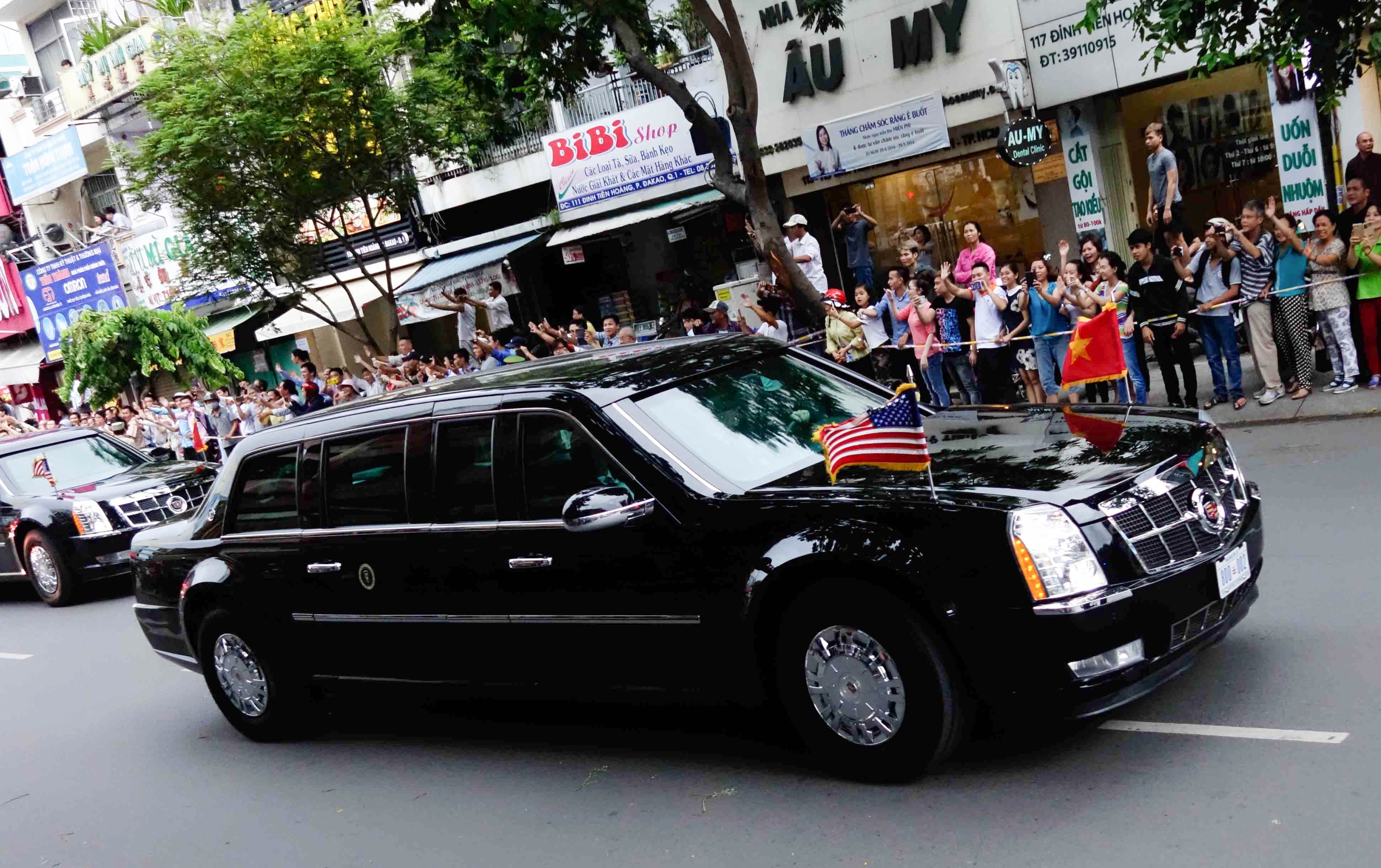 Đoàn xe tổng thống Obama ở Sài Gòn ảnh 7 Doan xe tong thong Obama o Sai Gon anh 7