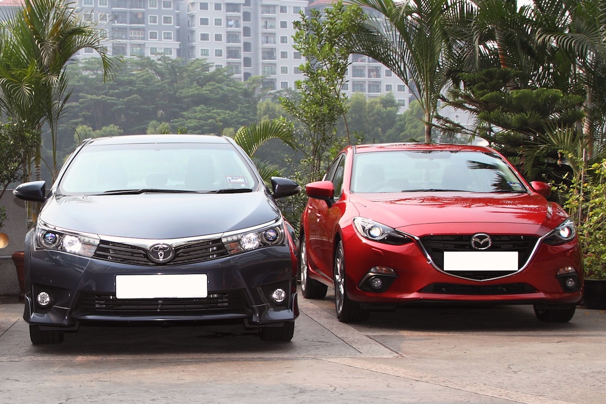 nen chon Mazda3 hay Toyota Corolla Altis anh 1