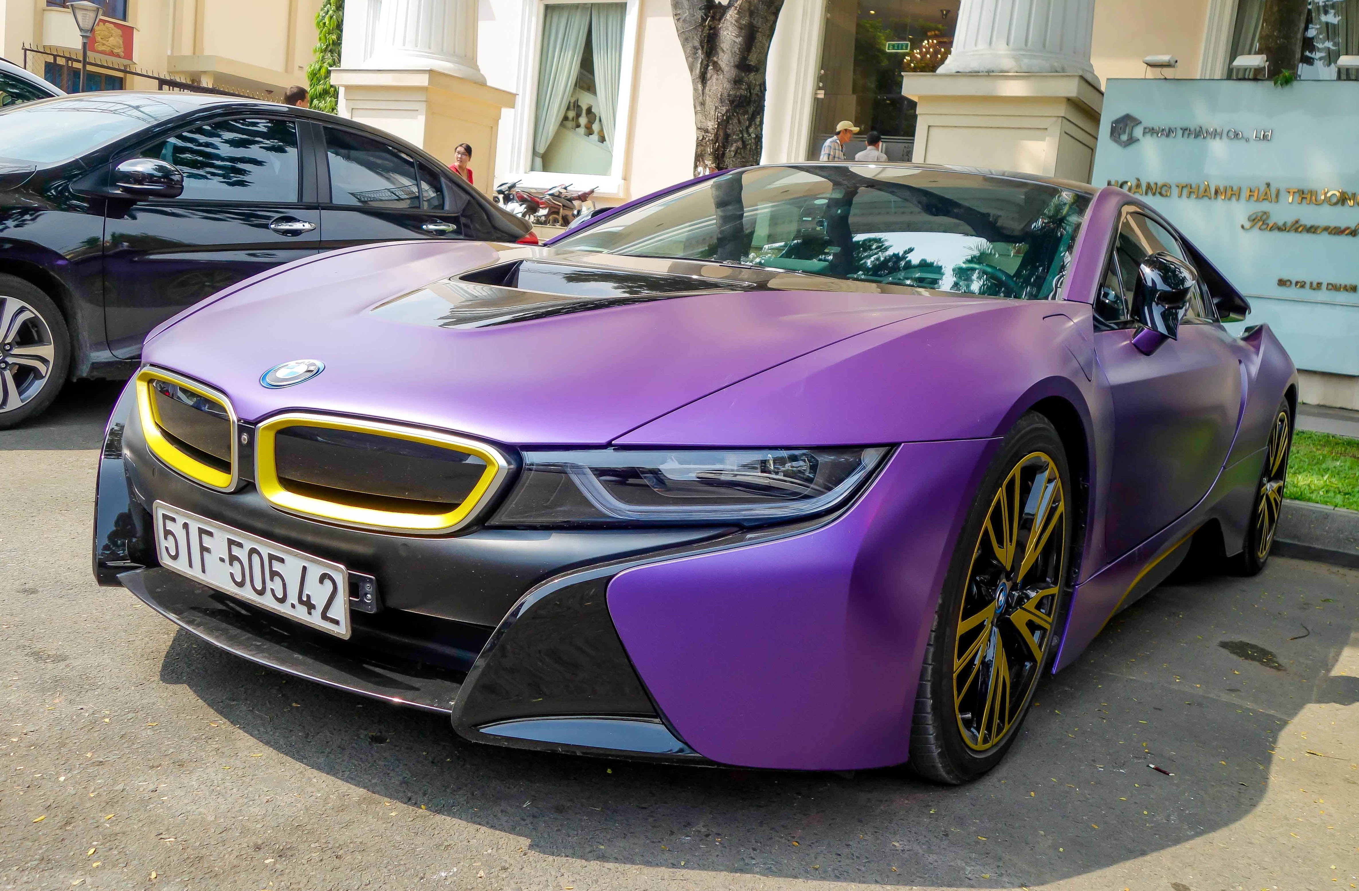 BMW i8 độ decal ảnh 1 BMW i8 do decal anh 1
