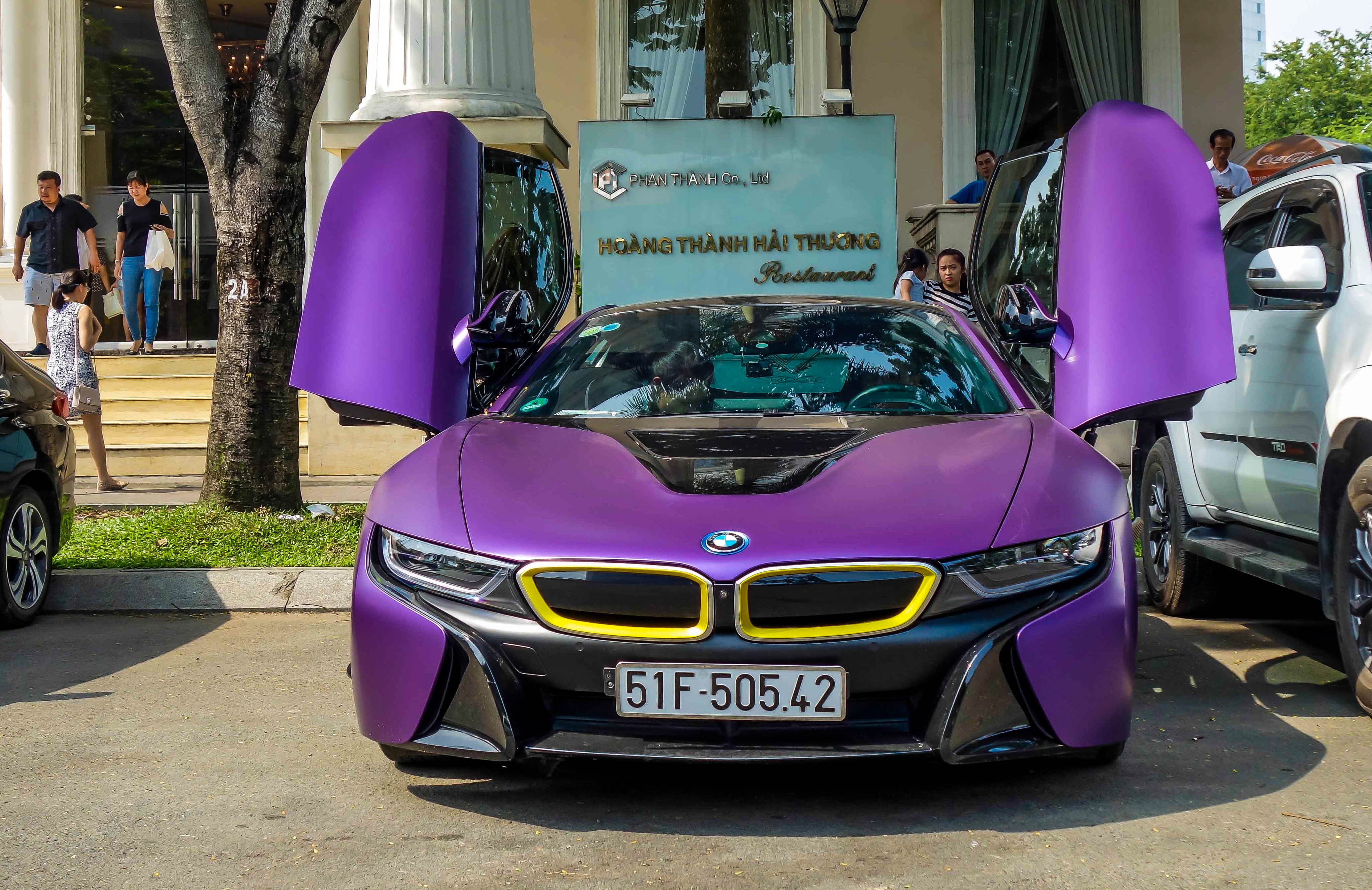 BMW i8 độ decal ảnh 2 BMW i8 do decal anh 2