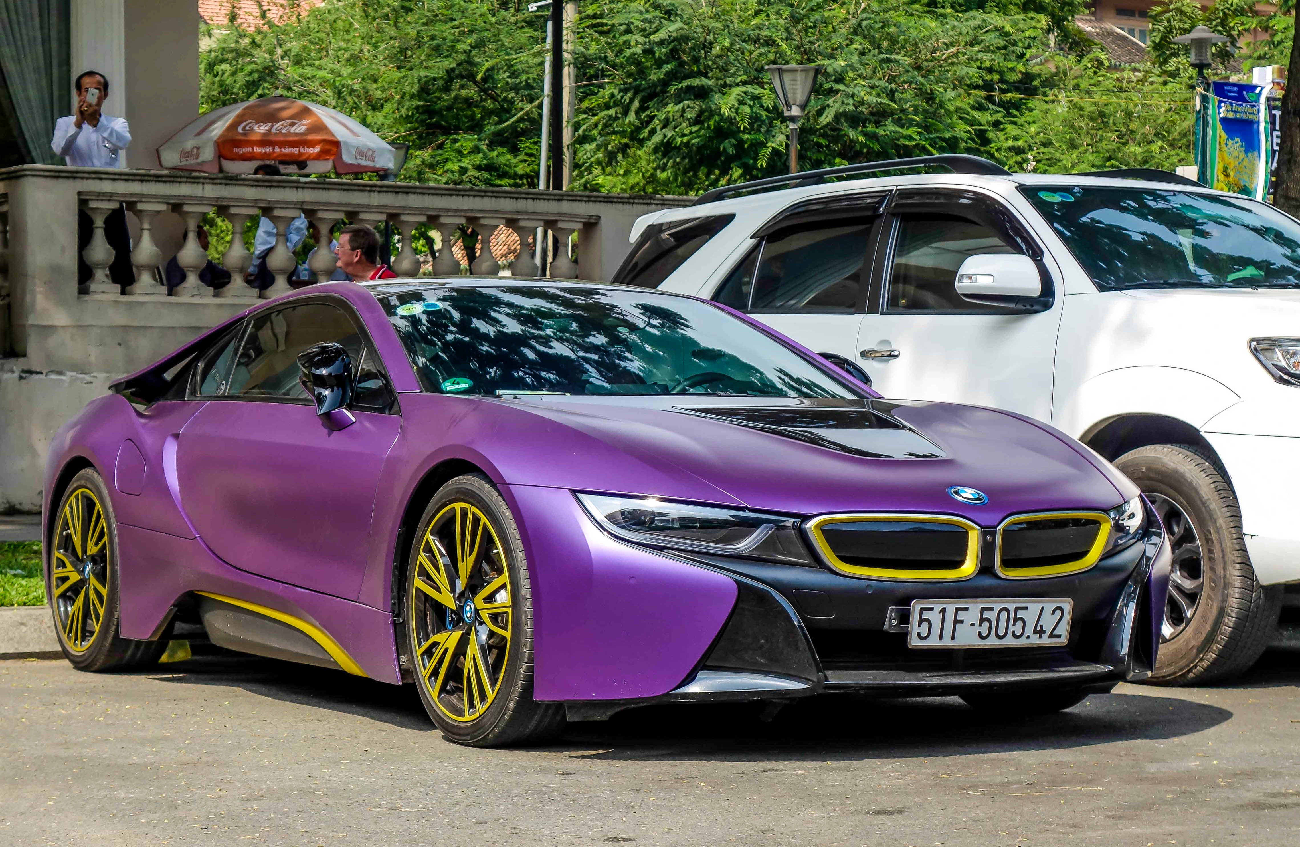 BMW i8 độ decal ảnh 3 BMW i8 do decal anh 3