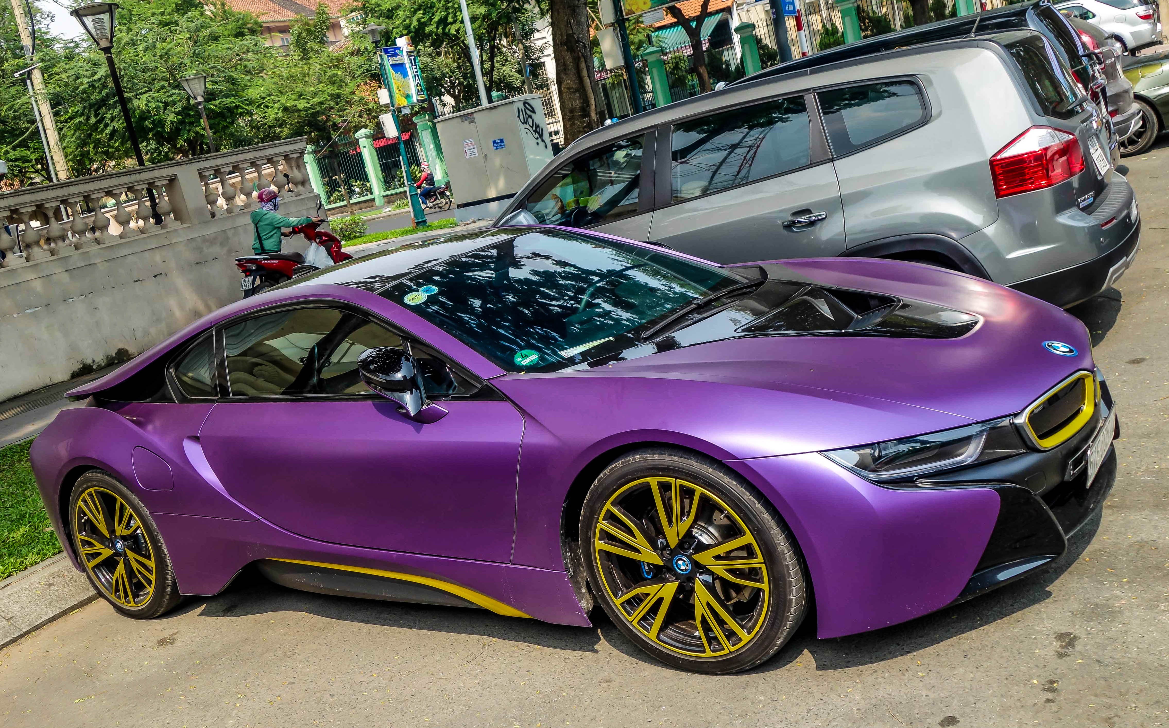 BMW i8 độ decal ảnh 4 BMW i8 do decal anh 4