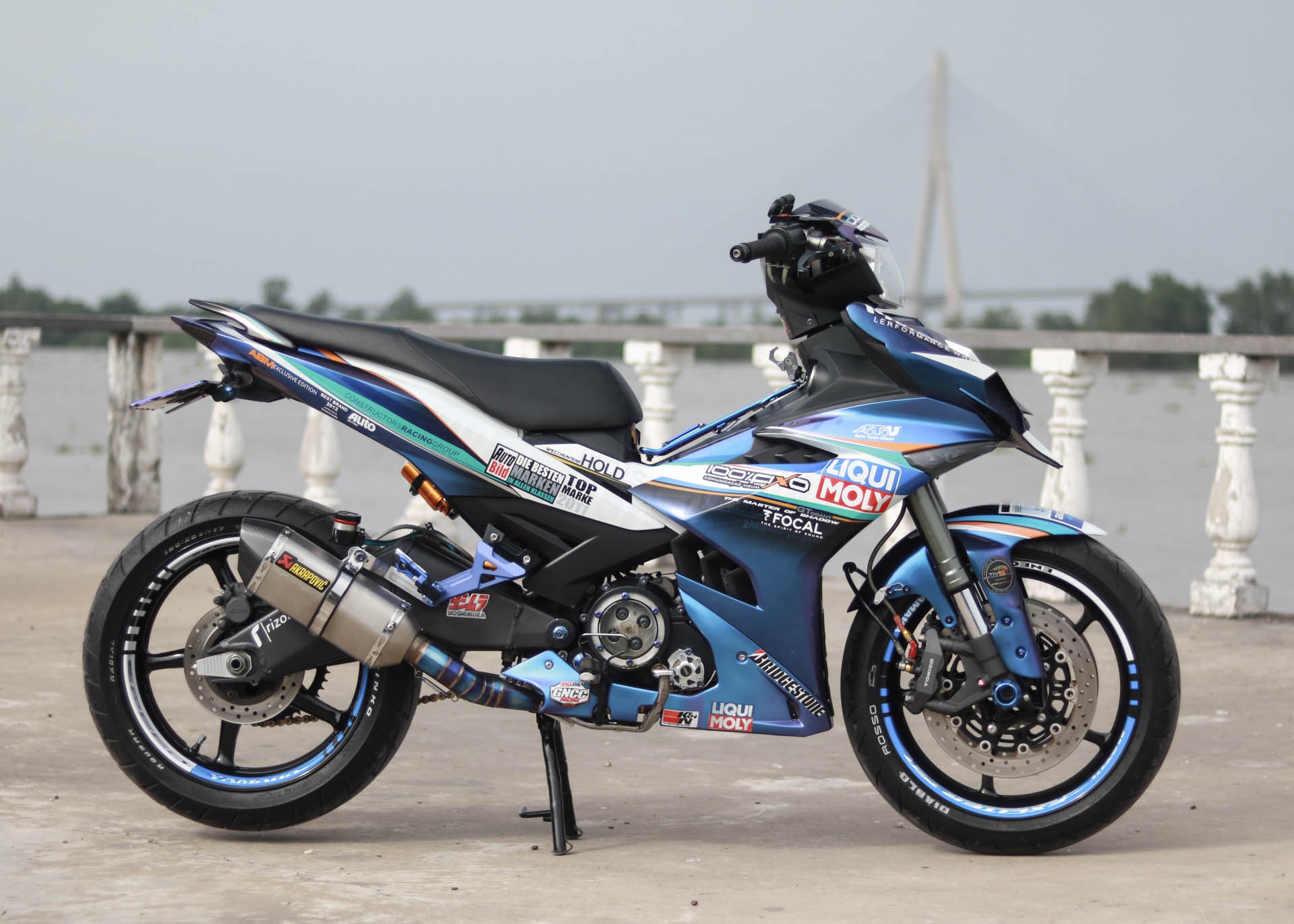 Exciter 150 do phong cach moto phan khoi lon o Can Tho hinh anh