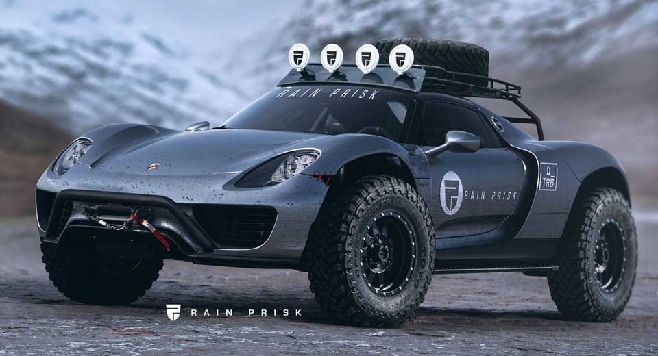 Porsche 918 Spyder bien thanh sieu xe off-road hinh anh