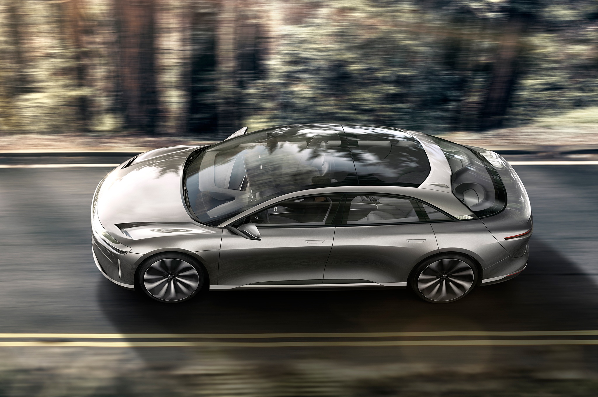 Sieu xe dien Lucid Air dat van toc 349 km/h, de doa Tesla Model S hinh anh