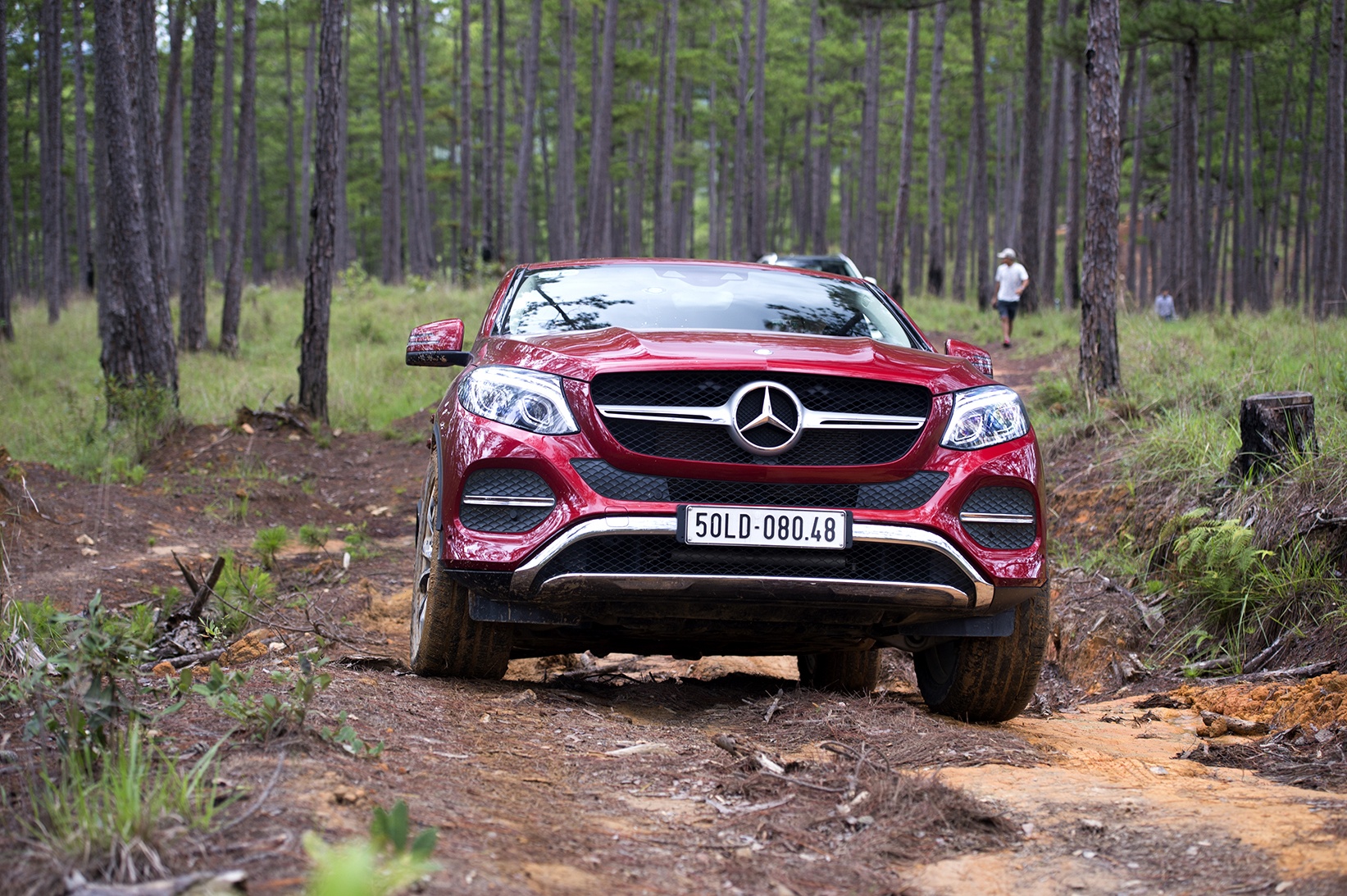 Dan SUV hang sang tro tai off-road trong rung thong Lam Dong hinh anh