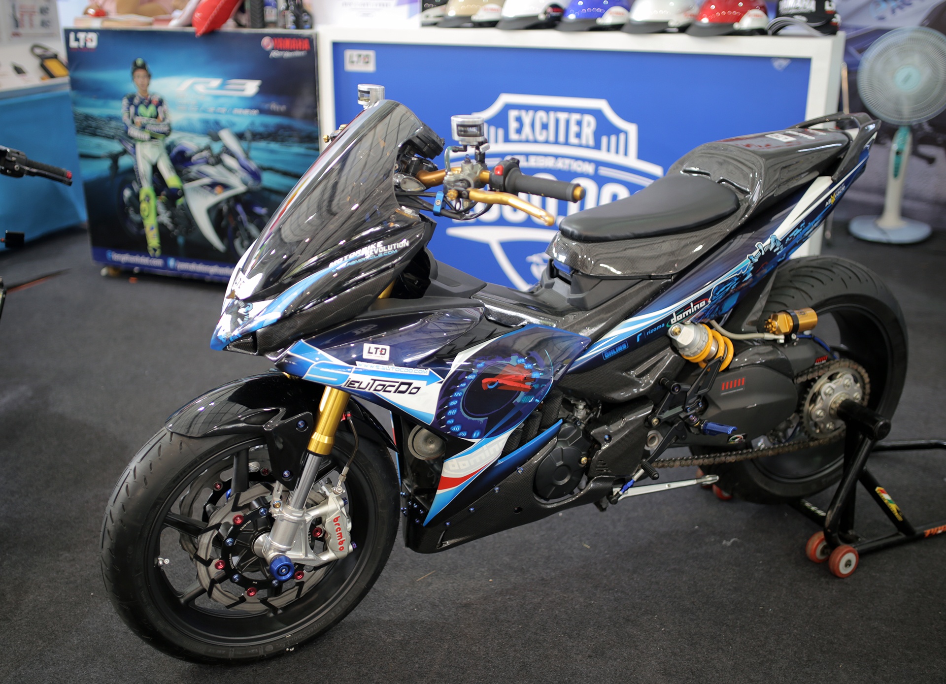 Dan choi Sai Gon tap trung, thi xe Exciter do dep nhat hinh anh